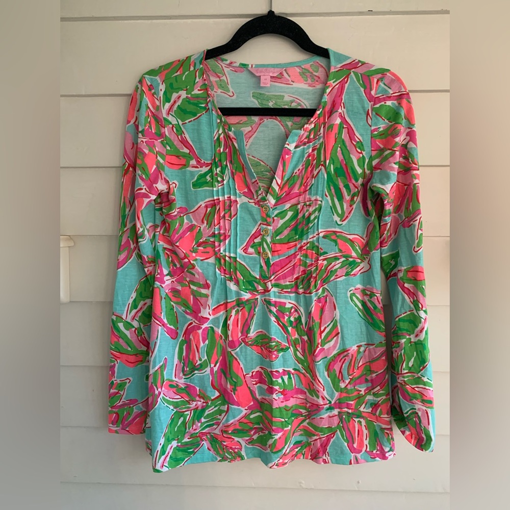 Lilly Pulitzer Dorothy In The Vias Long Sleeve Top